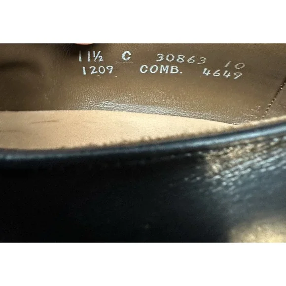 Allen Edmonds Cornwall Ostendo Loafers Shoes Men's Size 11.5C Black Leather